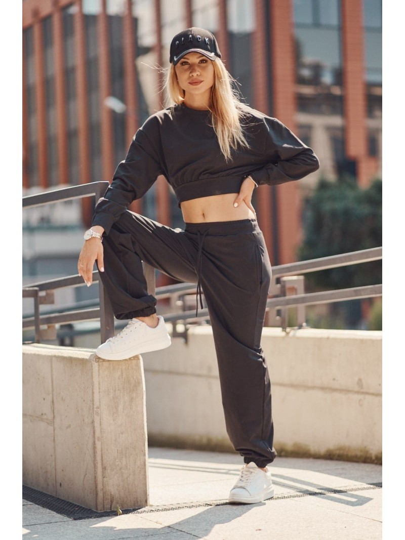 Women\'s black tracksuit set FI535 - Online store - Boutique